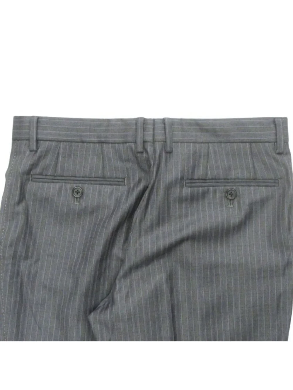 Loro Piana Paul Smith Set Suit Jacket Trousers Pants Fully Lined Striped L Gray
